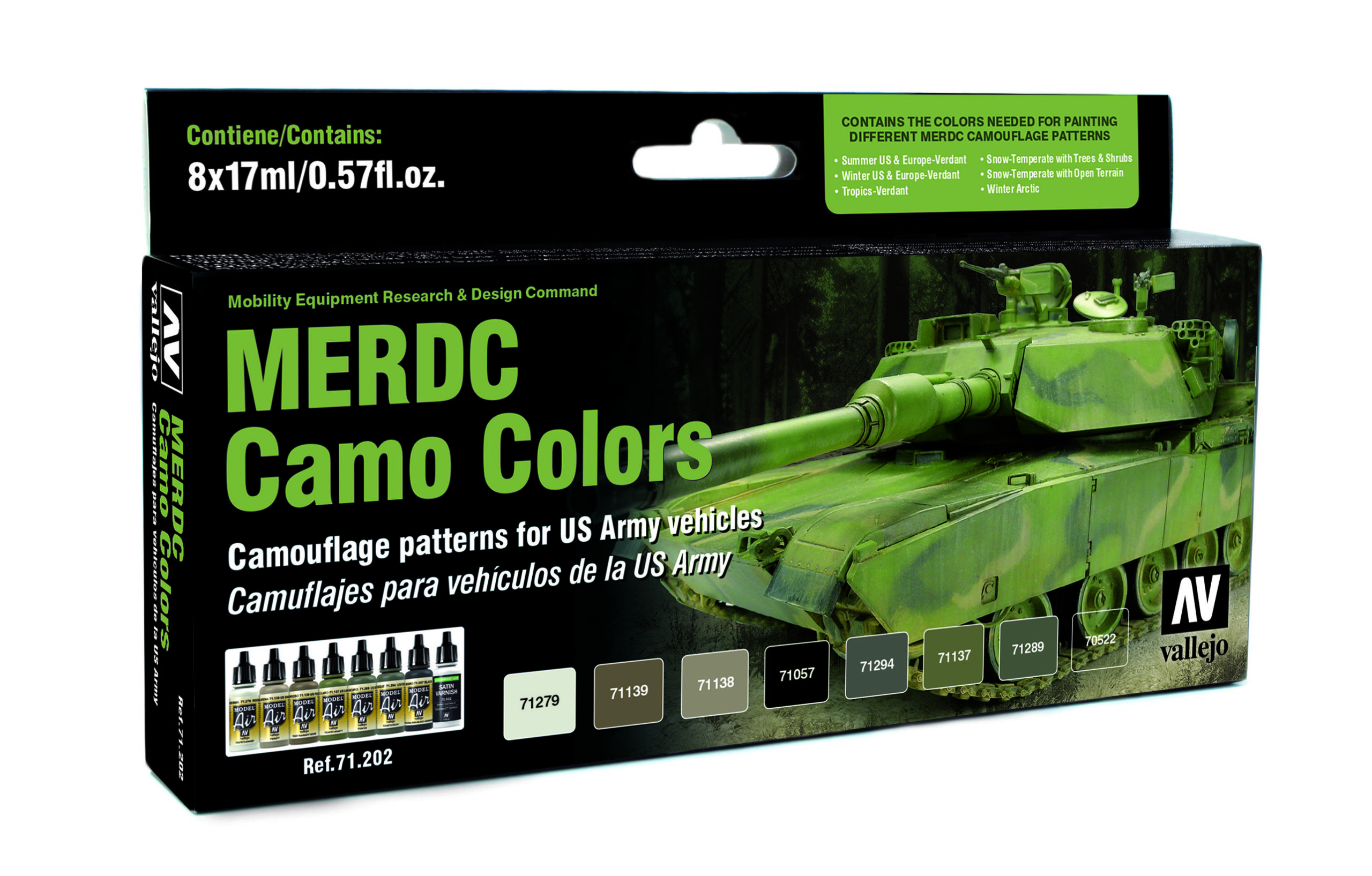 71202 MA-MERDC Camo Colors (8 colores)