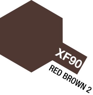 81790 Acrylic Paint Mini XF-90 Red Brown 2