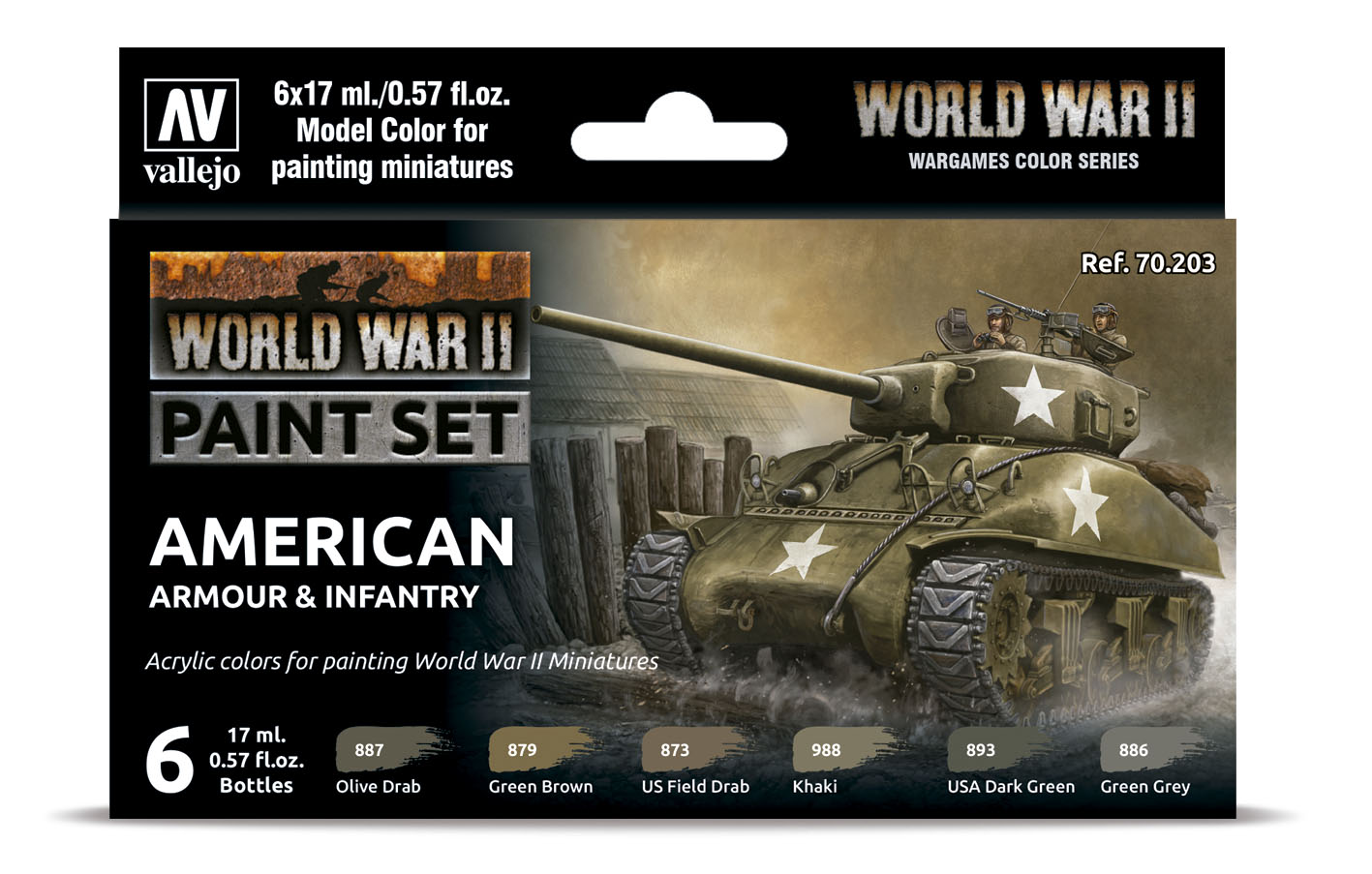 70203 MC-WWII American Armour & Infantry