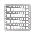 74156 Tamiya Modeling Template (Square/1-10mm)