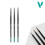B01990 Vallejo Set Pincel Pro Modeler Definition de pelo natural (4/0, 3/0 & 2/0)