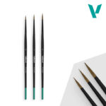 B01991 Vallejo Set Pincel Pro Modeler Design de pelo natural (0, 1 & 2)